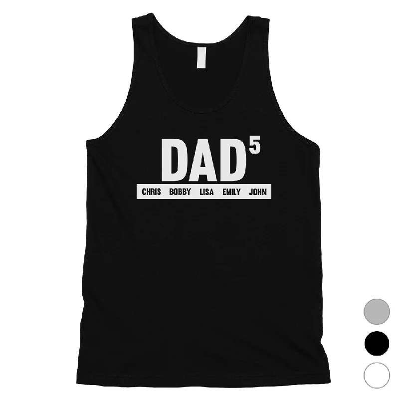 Discount Deals Dad Number Of Children Custom Mens Personalized Tank Tops