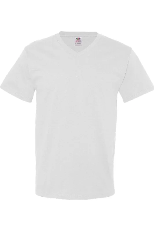 Act Fast Fruit of the Loom HD Cotton V-Neck T-Shirt