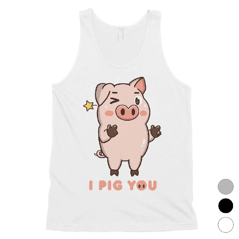 Special Price I Pig You Mens Funny Saying Workout Tank Top Valentine's Day Gift