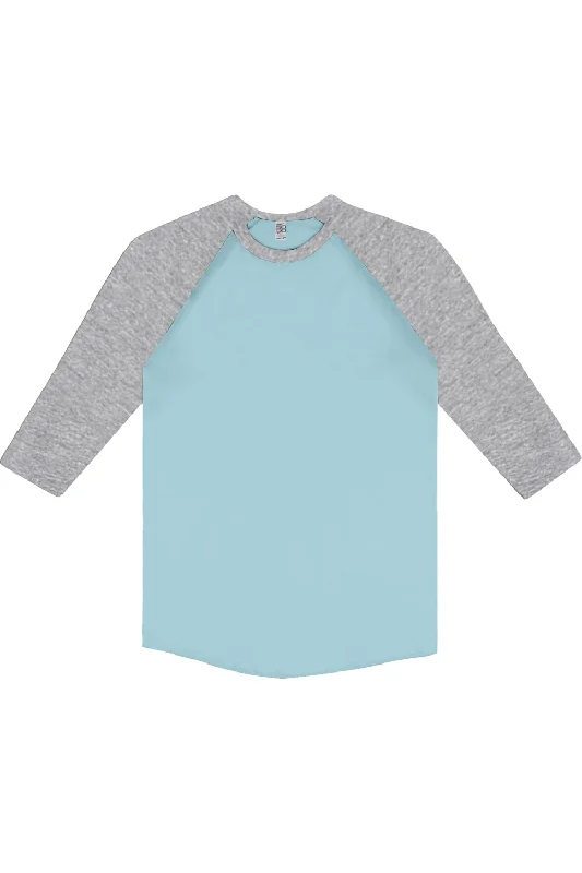 Sneak Peek Sale Los Angeles Apparel USA-Made Three Quarter Sleeve Raglan Baseball T-Shirt