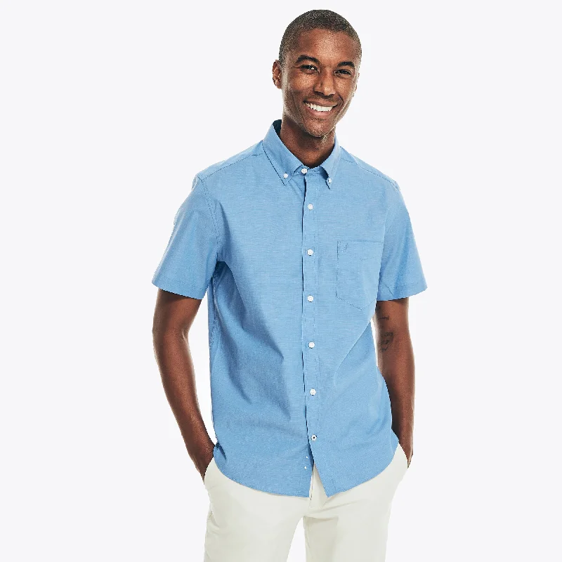 Instant Discount Nautica Mens Wrinkle-Resistant Wear To Work Short-Sleeve Shirt