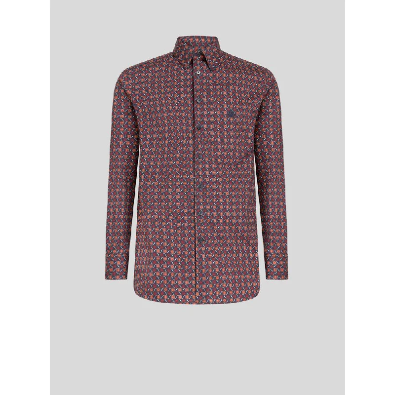 Special Buy TIE PRINT SHIRT WITH LOGO