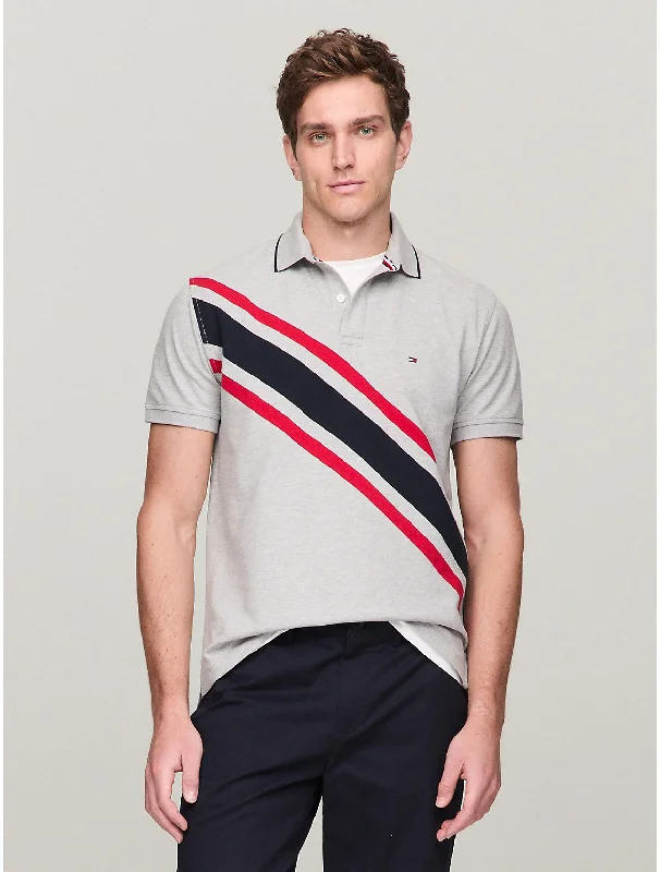Special Discount Tommy Hilfiger Men's Regular Fit Banner Stripe Polo
