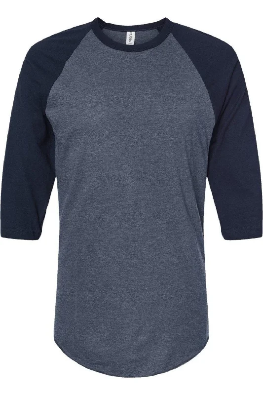 heather denim/ navy