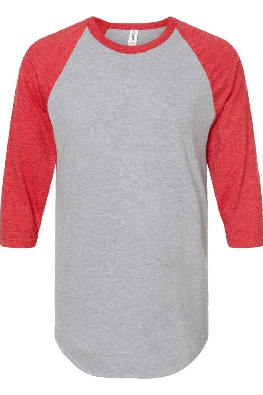 heather grey/ heather red