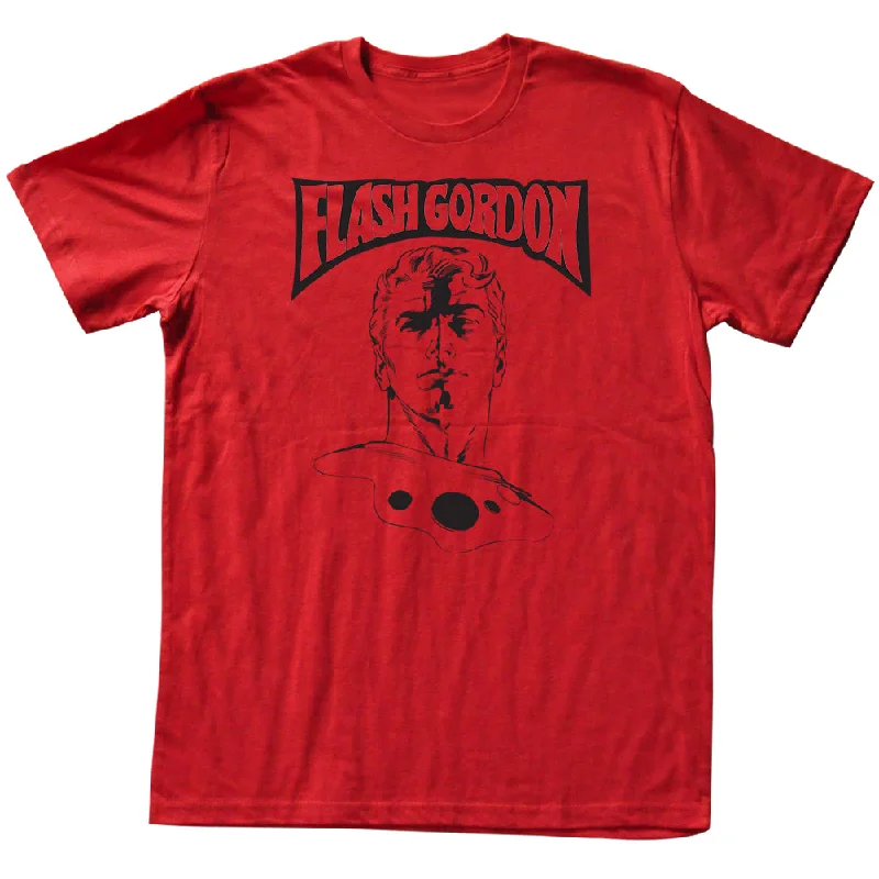While Supplies Last Flash Gordon Tall T-Shirt Outline Red Tee