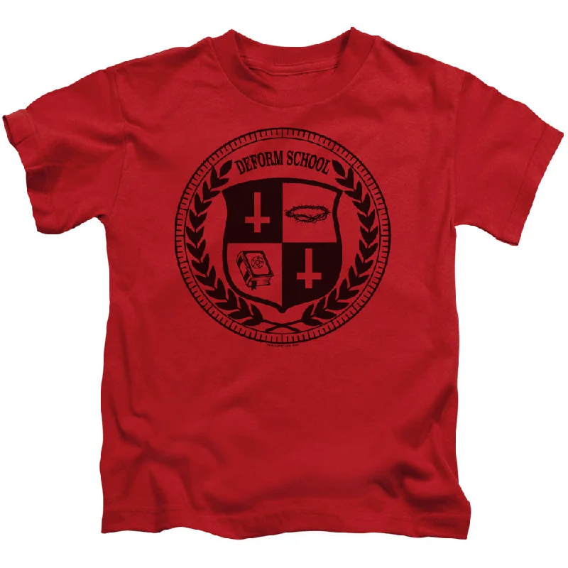 New Deals Hell Fest Boys T-Shirt Deform School Red Tee