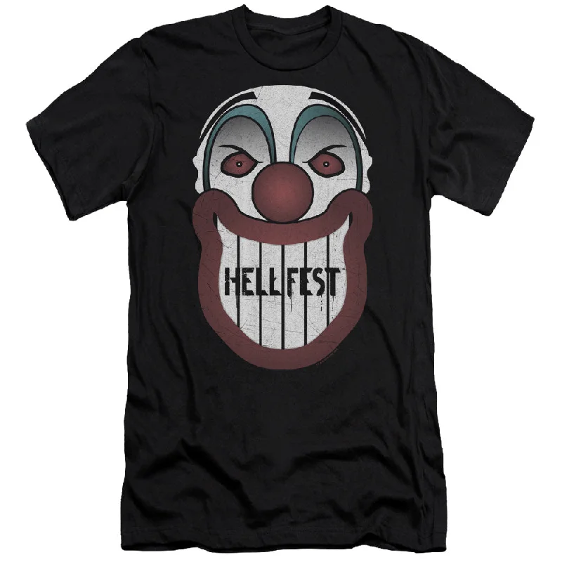 Today’s Deal Hell Fest Slim Fit T-Shirt Clown Face Black Tee