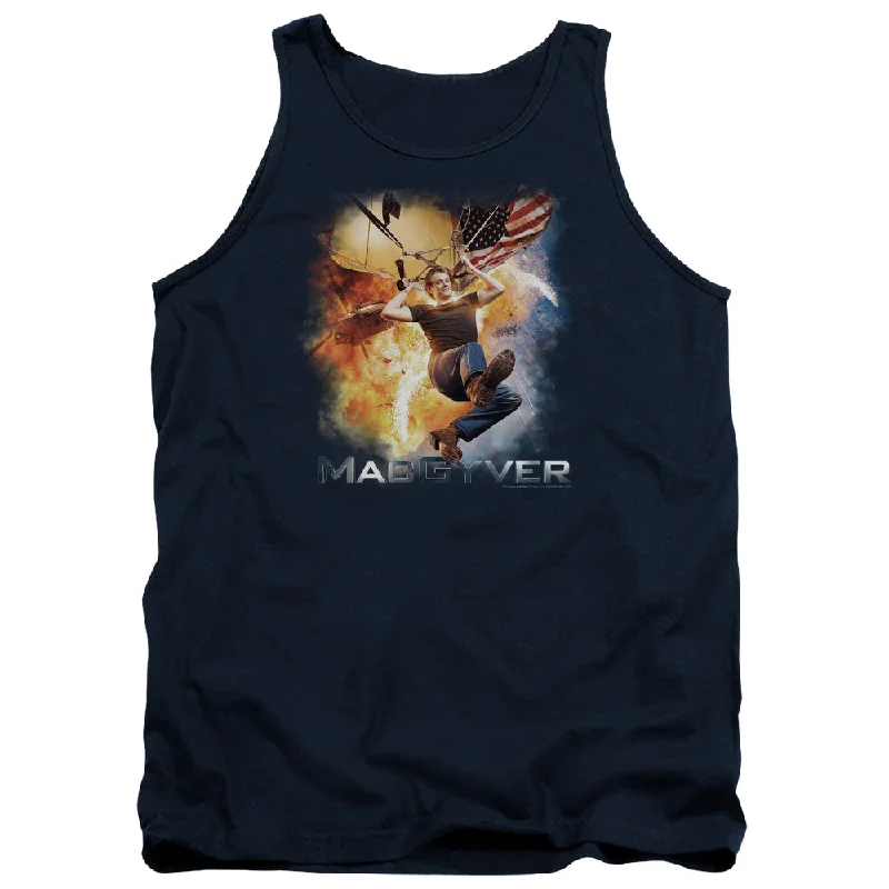 Markdowns MacGyver Tanktop Poster Navy Tank