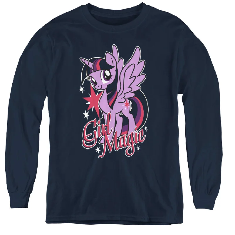 Major Savings My Little Pony Kids Long Sleeve Shirt Girl Magic Navy Tee