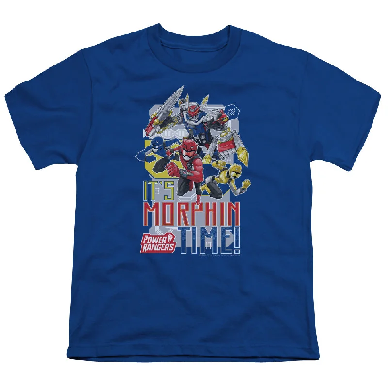 Take Advantage Power Rangers Kids T-Shirt Morphin Time Royal Tee