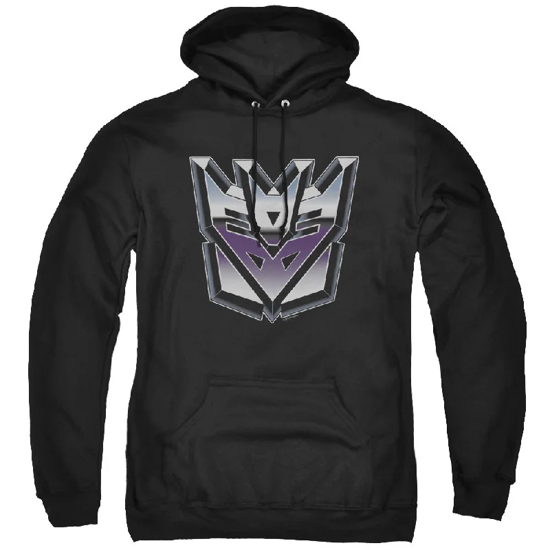 Final Clearance Transformers Hoodie Decepticon Logo Black Hoody