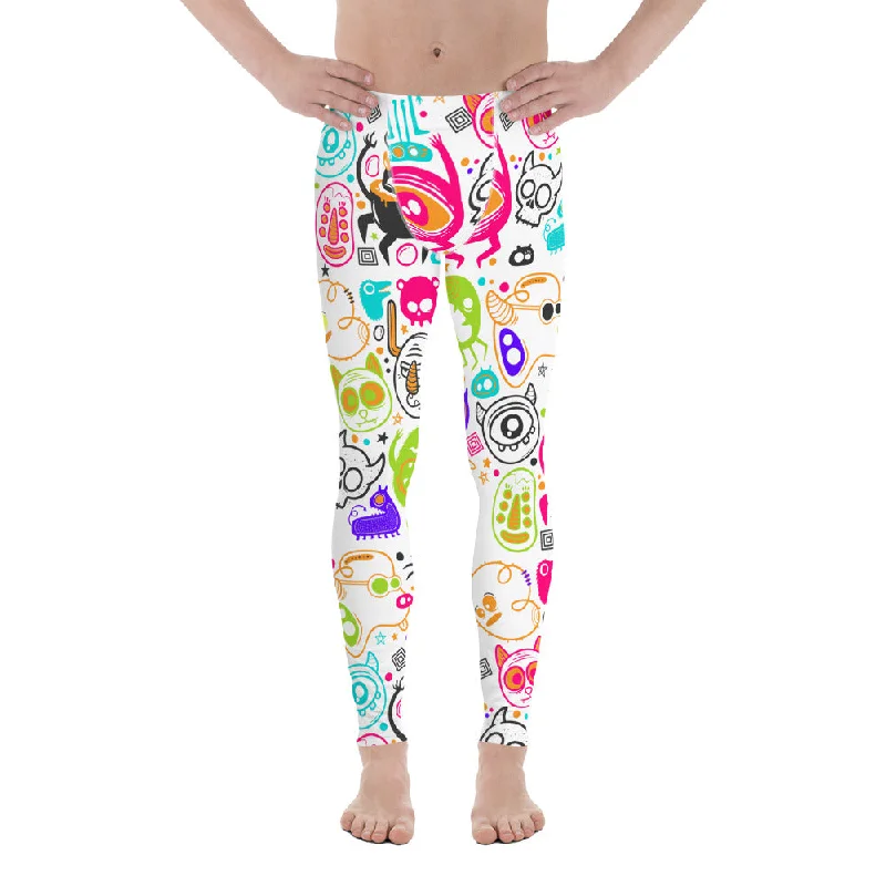 Deal Frenzy Colorful Doodles Men's Leggings