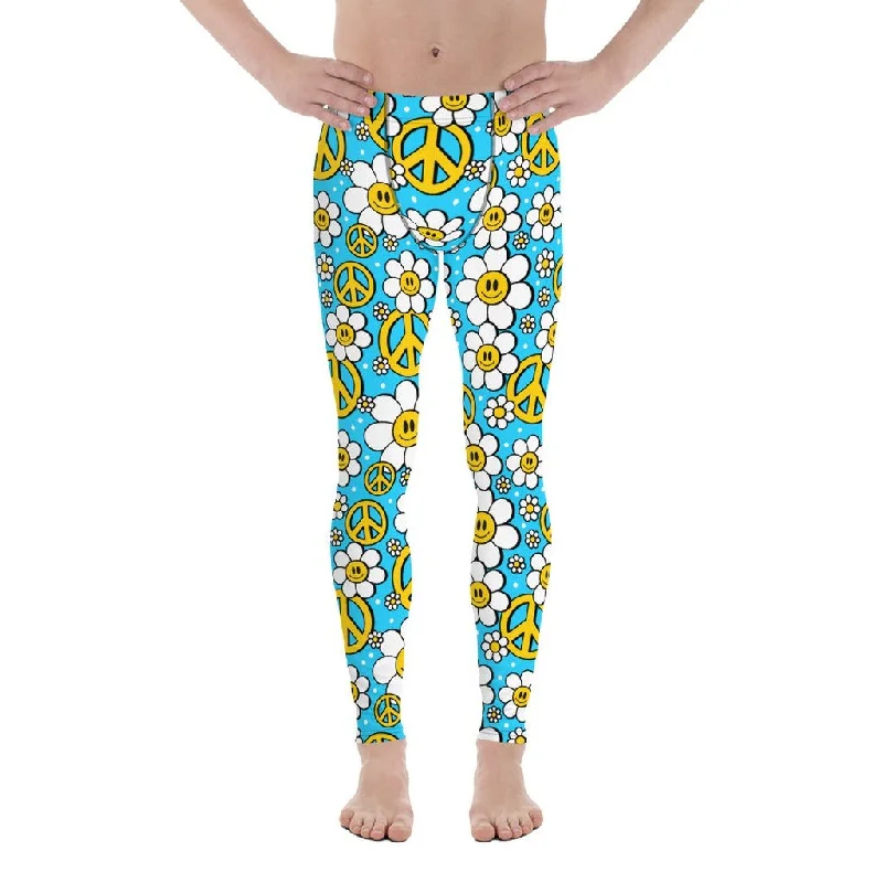 Daily Specials Hippie Flower Pattern Men's Leggings